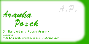 aranka posch business card